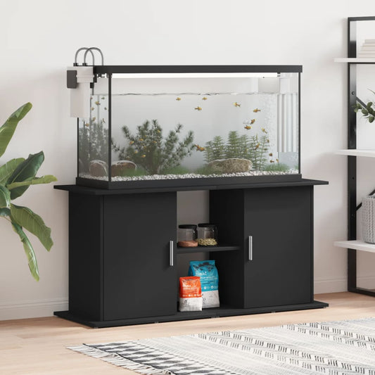 vidaXL Βάση Ενυδρείου Μαύρη 121 x 41 x 58 εκ. από Επεξεργασμένο Ξύλο