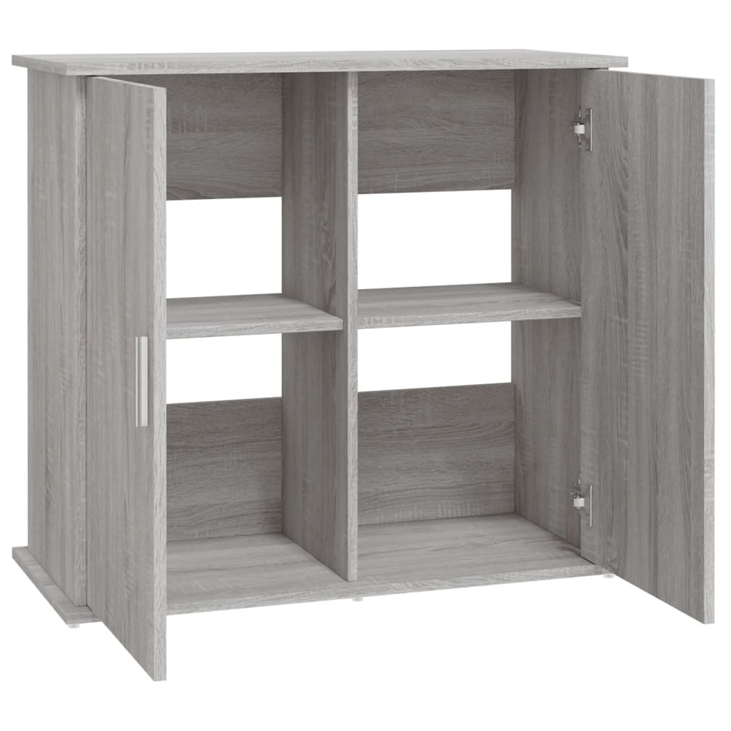 vidaXL Βάση Ενυδρείου Γκρι Sonoma 81x36x73 εκ. από Επεξεργασμένο Ξύλο