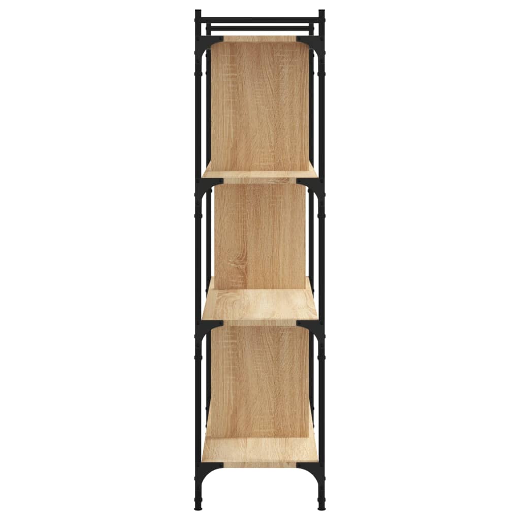 vidaXL Βιβλιοθήκη 4 Επιπέδων Sonoma Δρυς 76 x 32 x 123 εκ. Επεξ. Ξύλο