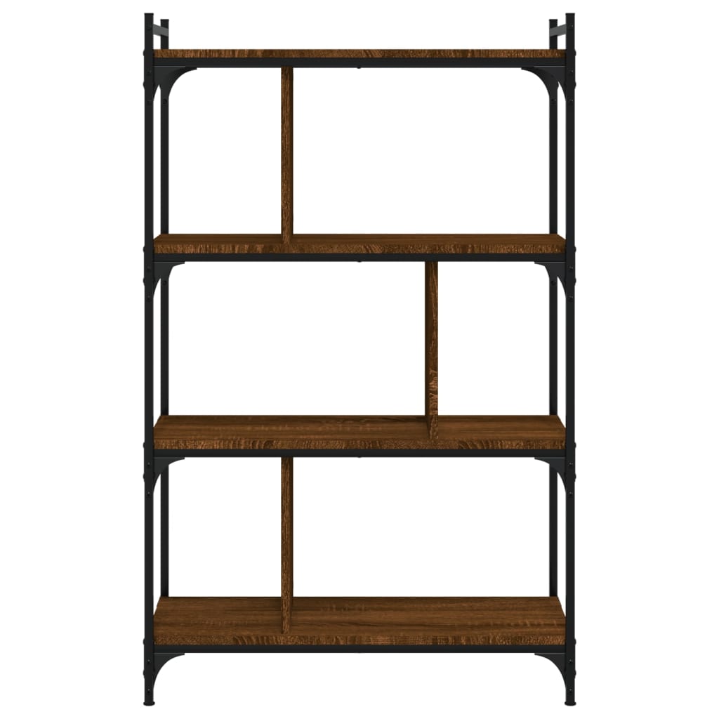 vidaXL Βιβλιοθήκη 4 Επιπέδων Καφέ Δρυς 76 x 32 x 123 εκ. Επεξ. Ξύλο