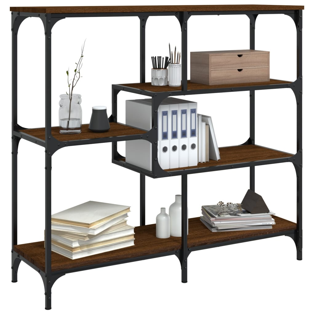 vidaXL Τραπέζι Κονσόλα Καφέ Δρυς 103x32x95 εκ. Επεξεργασμένο Ξύλο