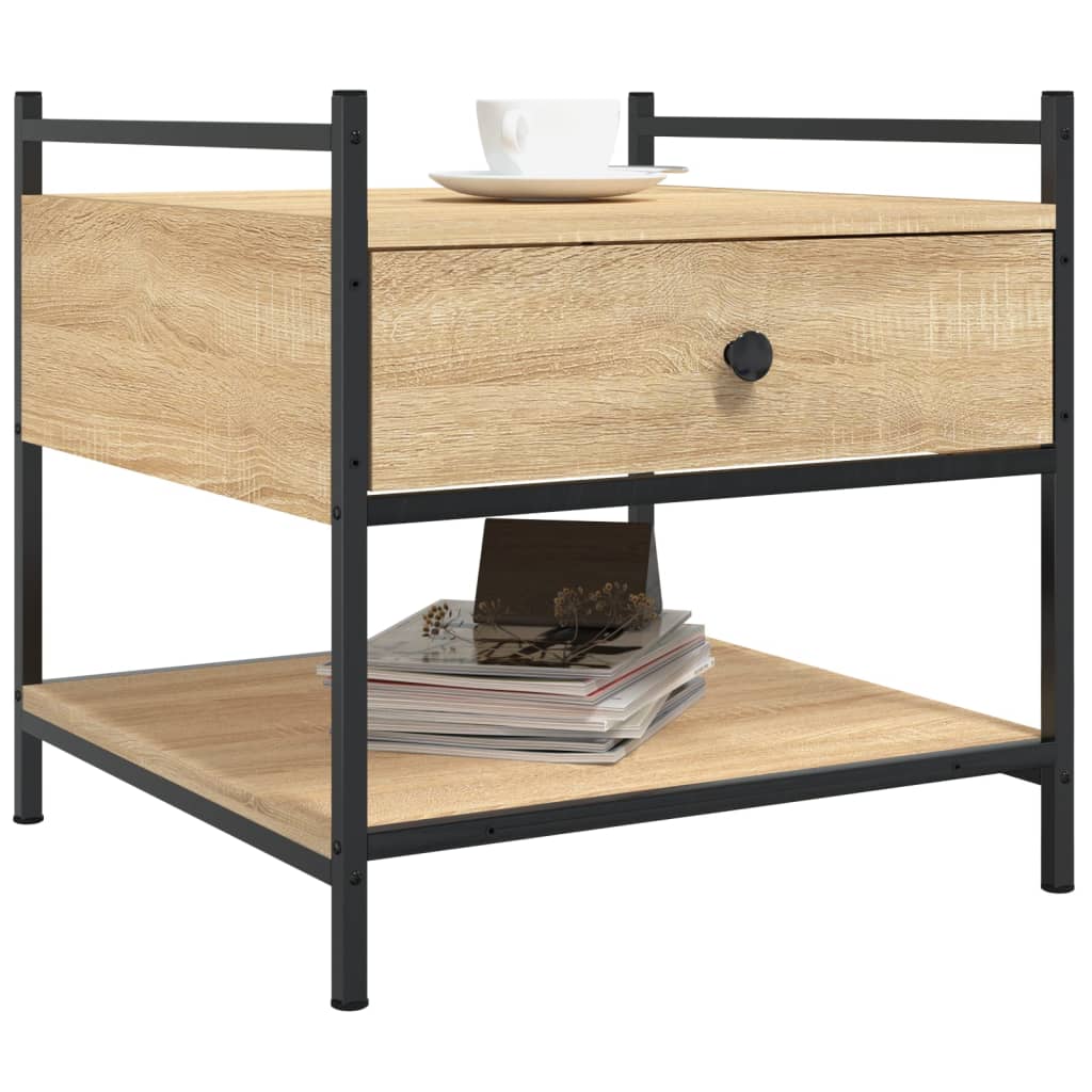 vidaXL Τραπεζάκι Σαλονιού Sonoma Δρυς 50x50x50 εκ. Επεξεργασμένο Ξύλο