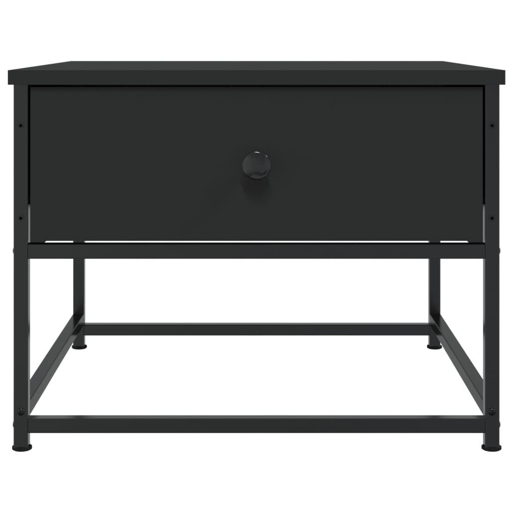 vidaXL Τραπεζάκι Σαλονιού Μαύρο 51 x 51 x 40 εκ. Επεξεργασμένο Ξύλο