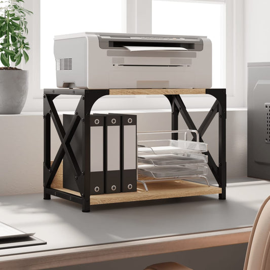 vidaXL Βάση Εκτυπωτή 2 Επιπέδων Sonoma Δρυς 44x26x31,5 εκ Επεξ. Ξύλο