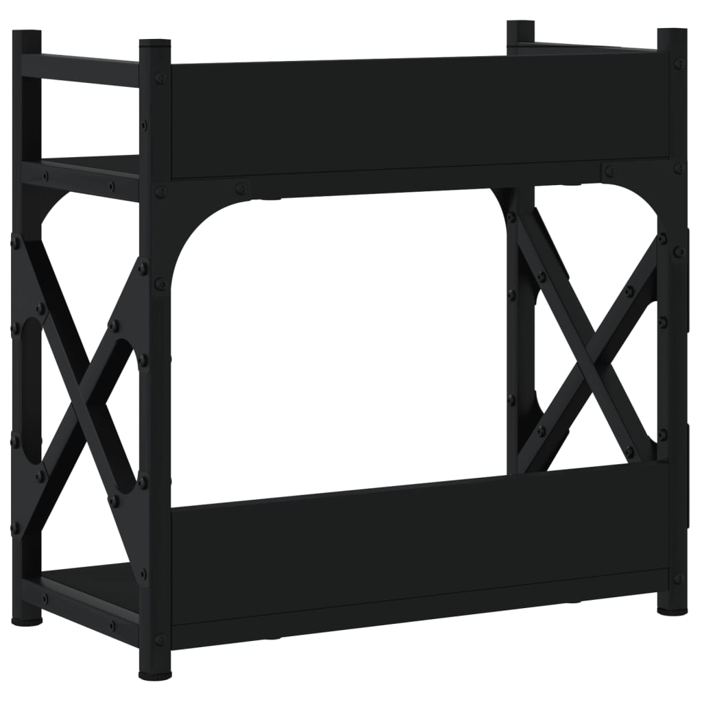 vidaXL Βάση Εκτυπωτή 2 Επιπέδων Μαύρη 40x20x40 εκ Επεξεργασμένο Ξύλο