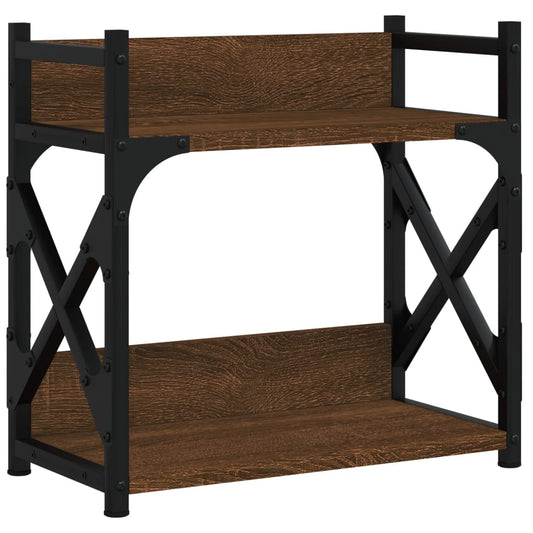 vidaXL Βάση Εκτυπωτή 2 Επιπέδων Καφέ Δρυς 40x20x40 εκ Επεξ. Ξύλο