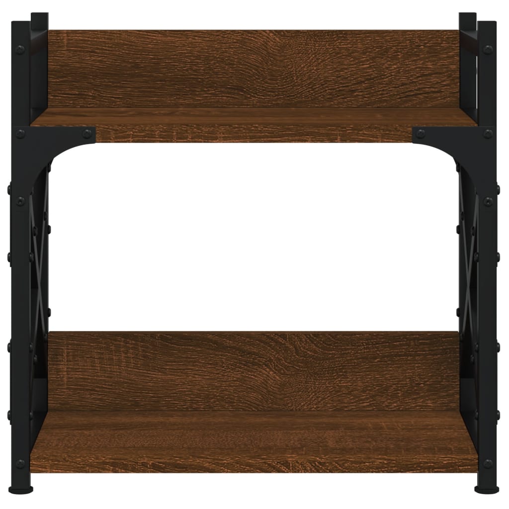 vidaXL Βάση Εκτυπωτή 2 Επιπέδων Καφέ Δρυς 40x20x40 εκ Επεξ. Ξύλο