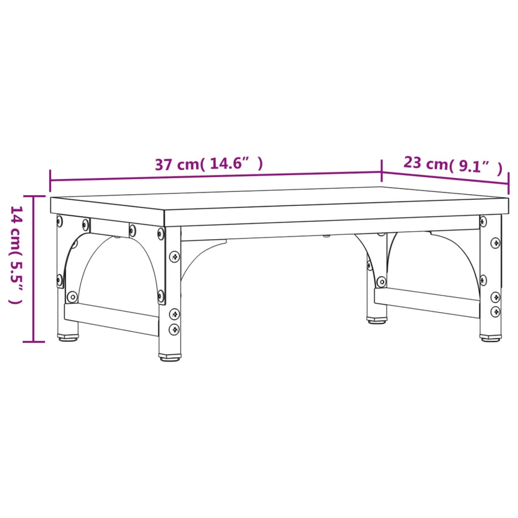 vidaXL Βάση Οθόνης Sonoma Δρυς 37 x 23 x 14 εκ. από Επεξεργασμένο Ξύλο
