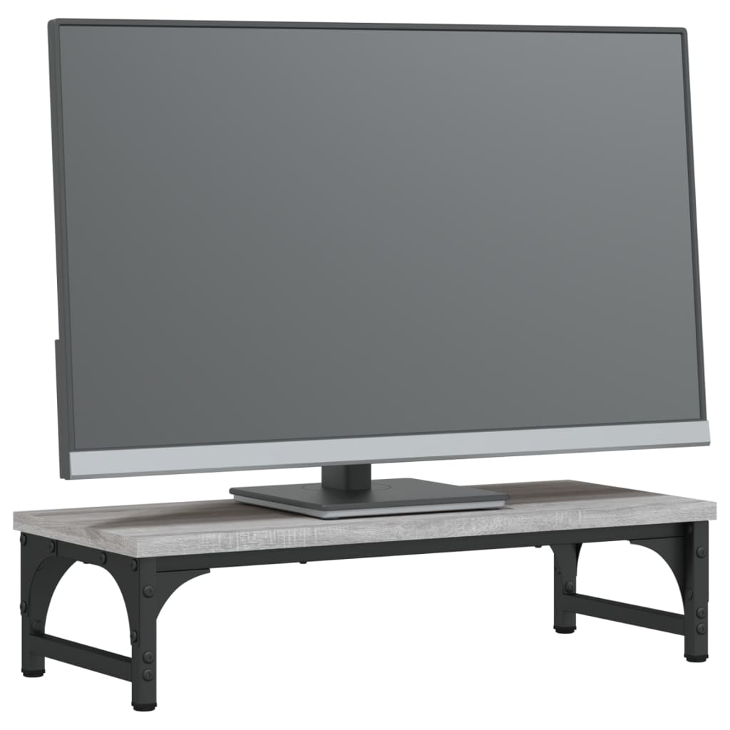 vidaXL Βάση Οθόνης Γκρι Sonoma 55 x 23 x 14 εκ. από Επεξεργασμένο Ξύλο