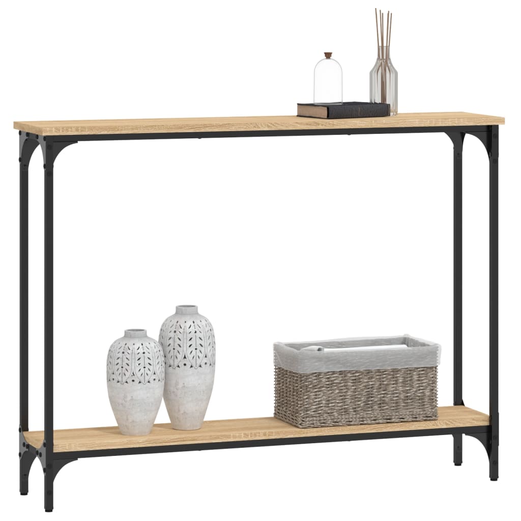 vidaXL Τραπέζι Κονσόλα Sonoma Δρυς 100x22,5x75 εκ. Επεξεργασμένο Ξύλο