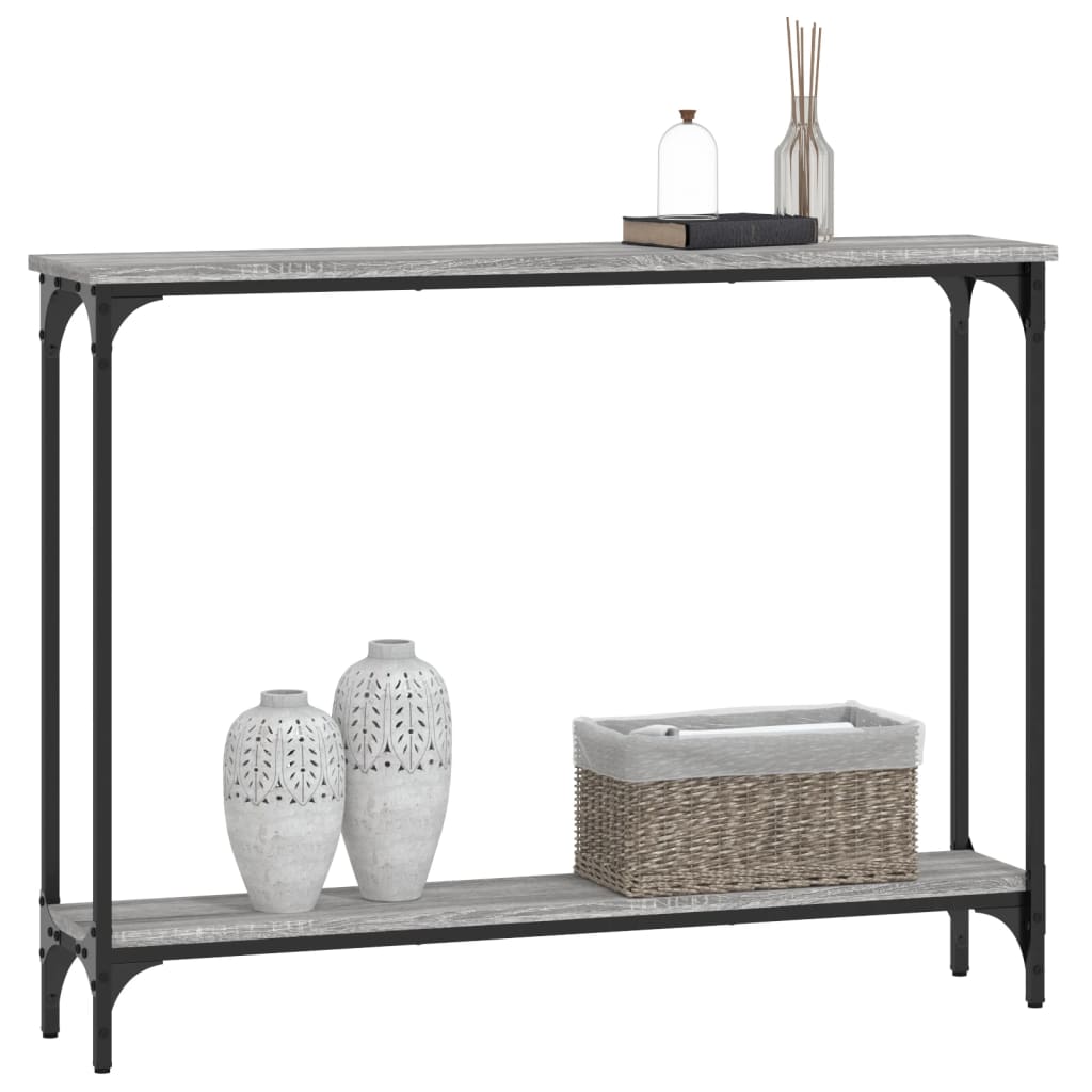 vidaXL Τραπέζι Κονσόλα Γκρι Sonoma 100x22,5x75 εκ. Επεξεργασμένο Ξύλο