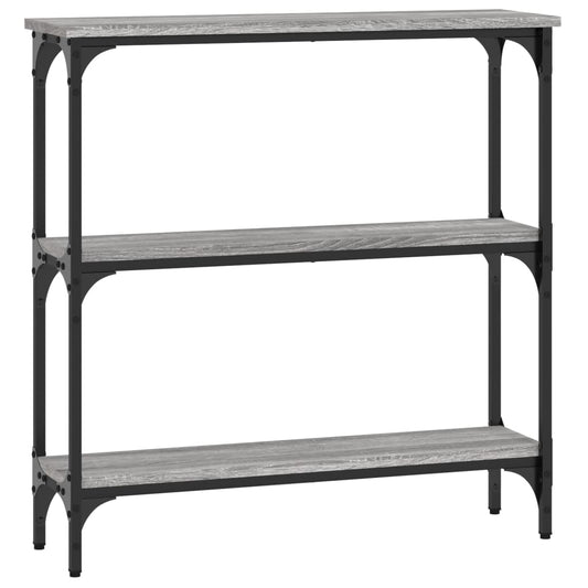 vidaXL Τραπέζι Κονσόλα Γκρι Sonoma 75x22,5x75 εκ. Επεξεργασμένο Ξύλο