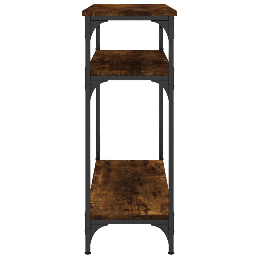 vidaXL Τραπέζι Κονσόλα Καπνιστή Δρυς 75x29x75 εκ. Επεξεργ. Ξύλο