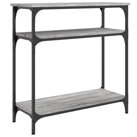 vidaXL Τραπέζι Κονσόλα Γκρι Sonoma 75x29x75 εκ. Επεξεργασμένο Ξύλο