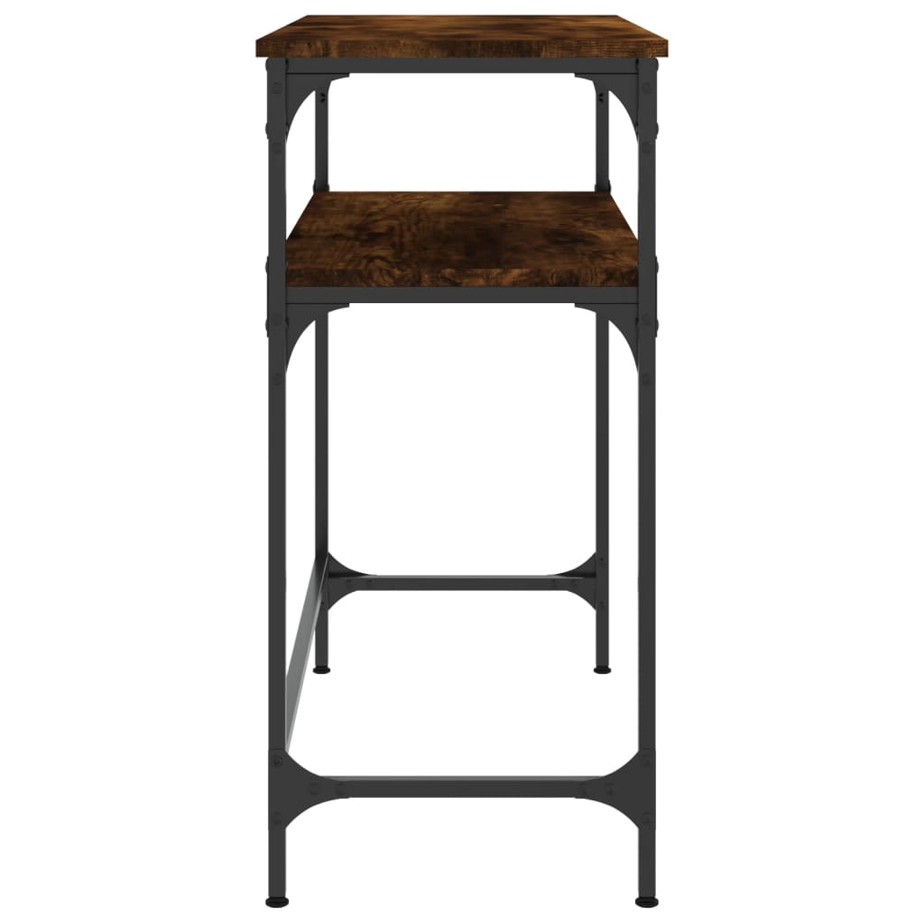 vidaXL Τραπέζι Κονσόλα Καπνιστή Δρυς 75x35,5x75 εκ. Επεξεργ. Ξύλο