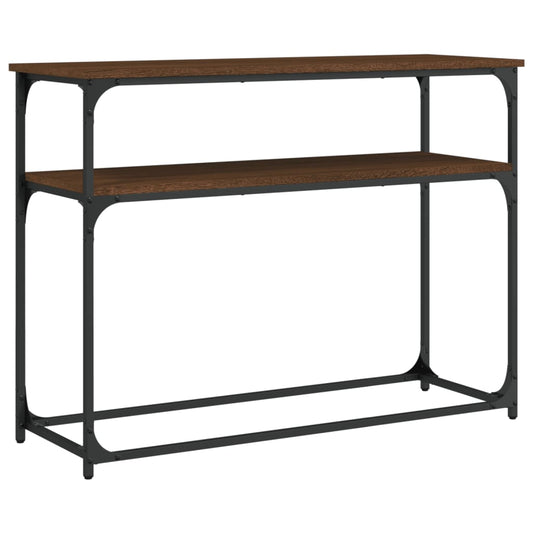 vidaXL Τραπέζι Κονσόλα Καφέ Δρυς 100x35,5x75 εκ. Επεξεργασμένο Ξύλο