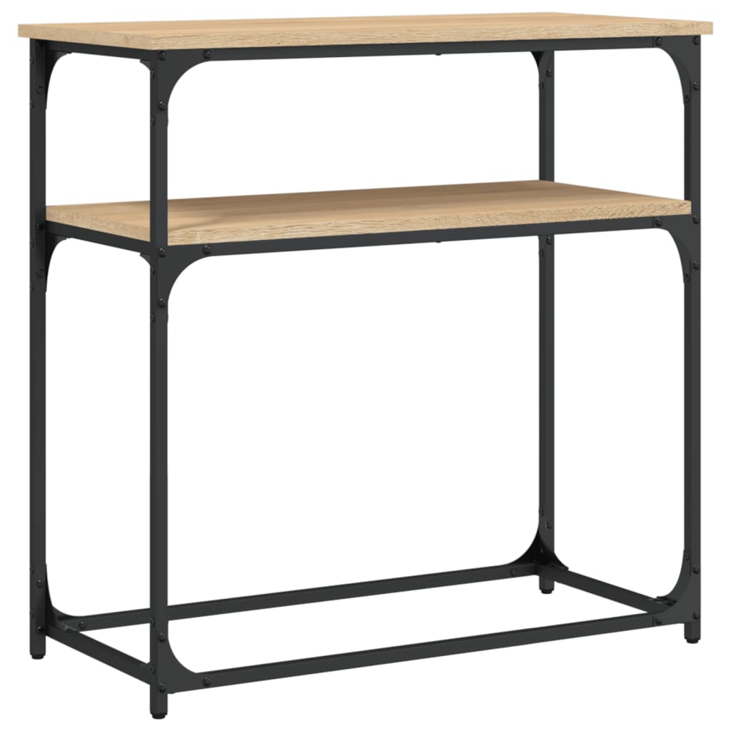 vidaXL Τραπέζι Κονσόλα Sonoma Δρυς 75x35,5x75 εκ. Επεξεργασμένο Ξύλο