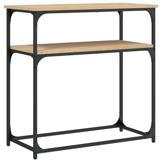 vidaXL Τραπέζι Κονσόλα Sonoma Δρυς 75x35,5x75 εκ. Επεξεργασμένο Ξύλο