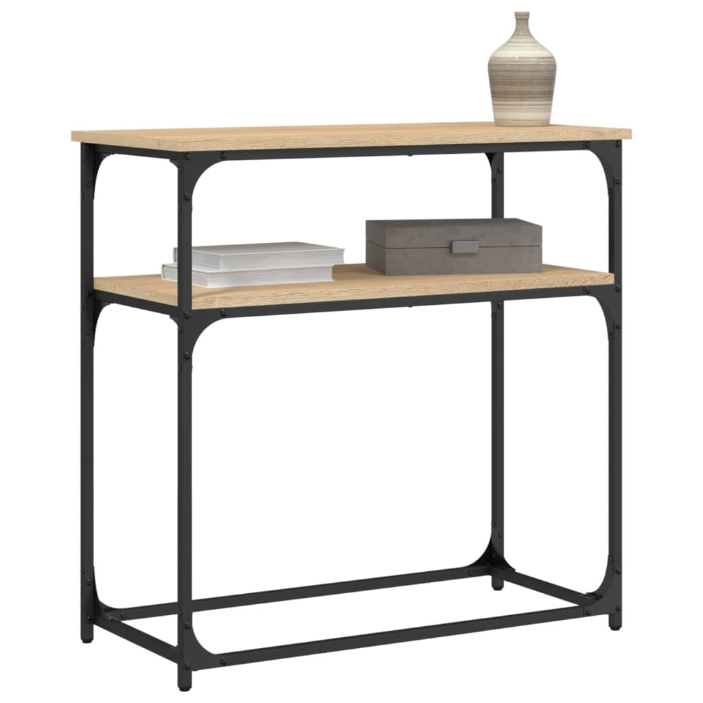 vidaXL Τραπέζι Κονσόλα Sonoma Δρυς 75x35,5x75 εκ. Επεξεργασμένο Ξύλο