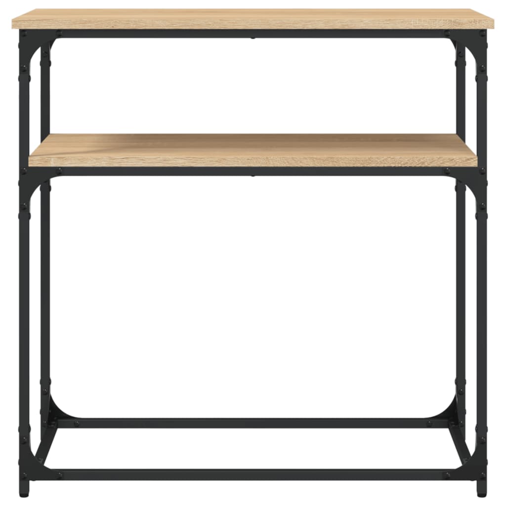 vidaXL Τραπέζι Κονσόλα Sonoma Δρυς 75x35,5x75 εκ. Επεξεργασμένο Ξύλο