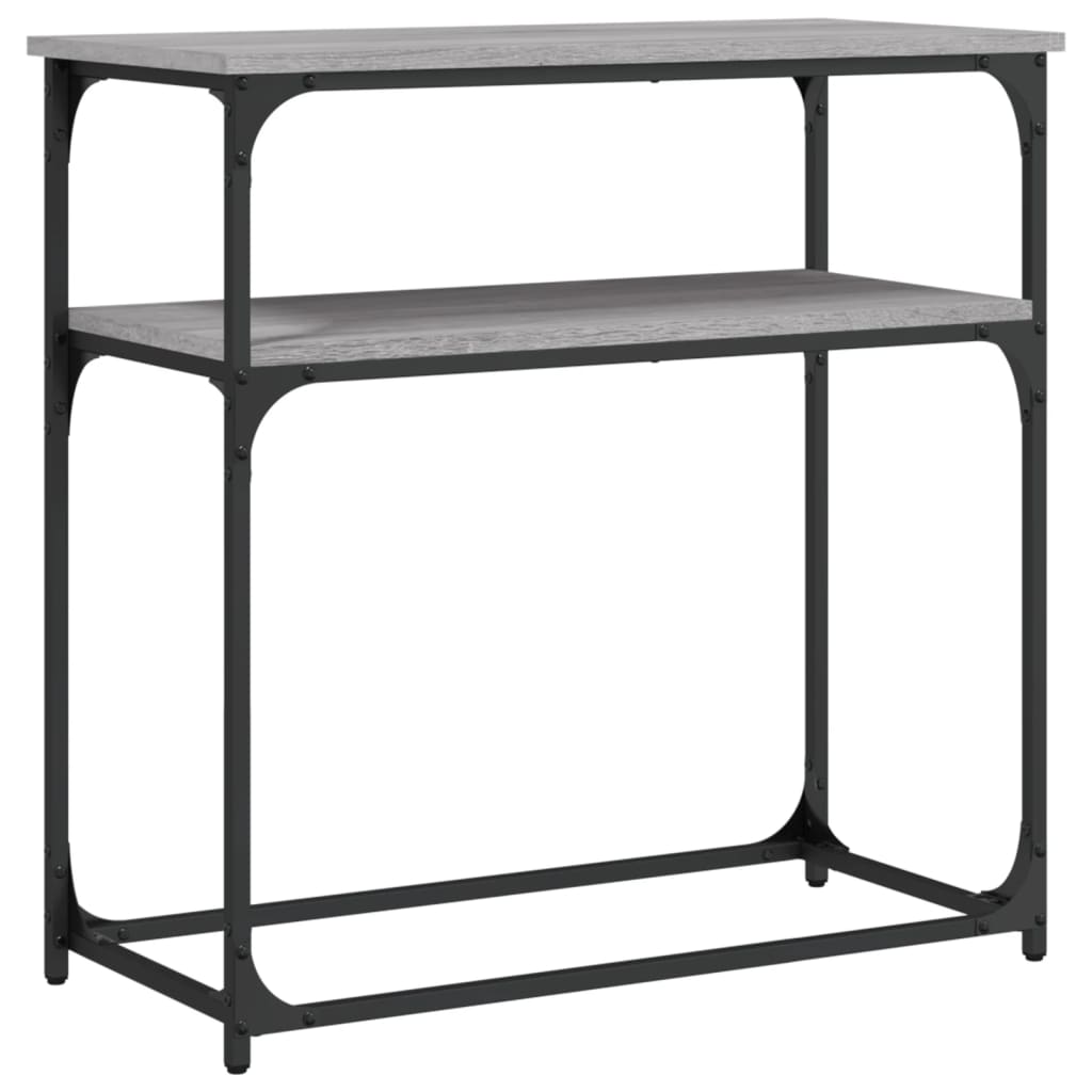 vidaXL Τραπέζι Κονσόλα Γκρι Sonoma 75x35,5x75 εκ. Επεξεργασμένο Ξύλο