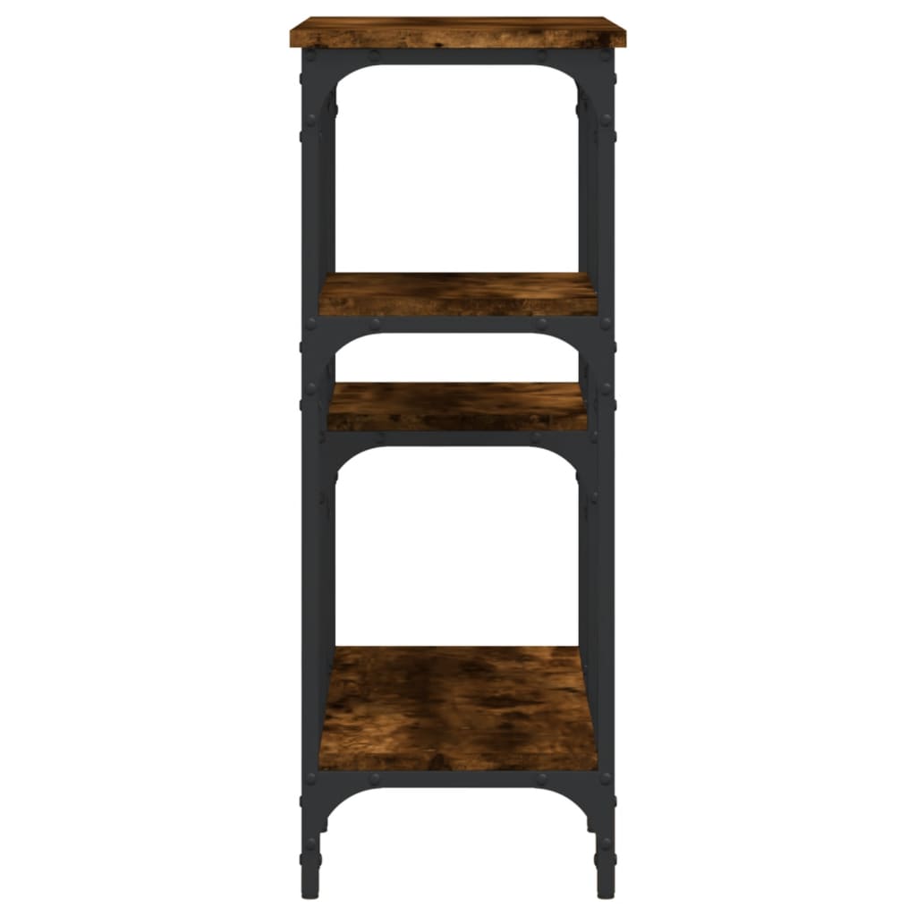 vidaXL Τραπέζι Κονσόλα Καπνιστή Δρυς 80x29x75 εκ. Επεξεργ. Ξύλο