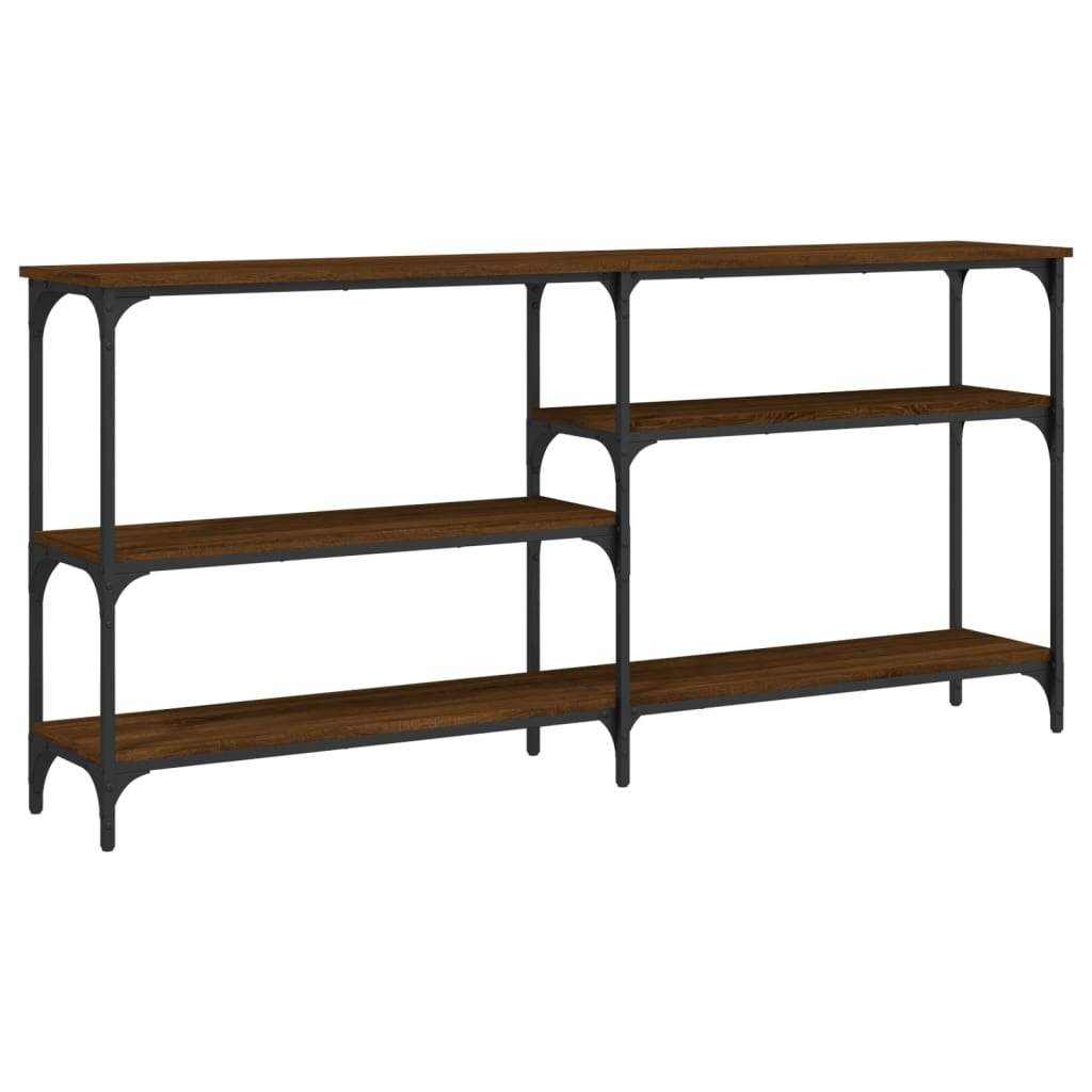 vidaXL Τραπέζι Κονσόλα Καφέ Δρυς 160x29x75 εκ. Επεξεργασμένο Ξύλο