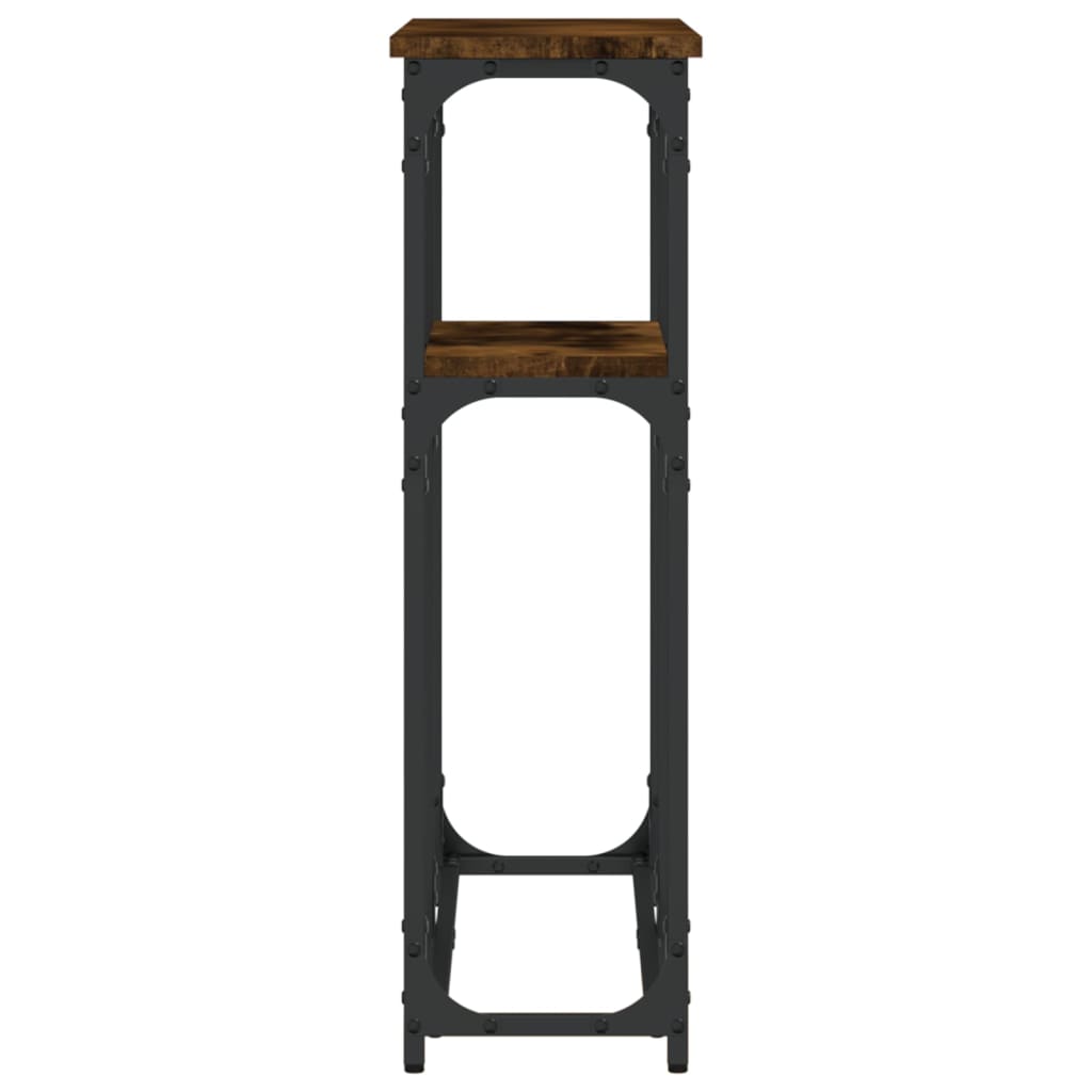 vidaXL Τραπέζι Κονσόλα Καπνιστή Δρυς 90x22,5x75 εκ. Επεξεργ. Ξύλο