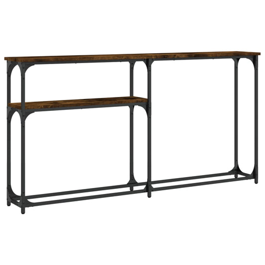 vidaXL Τραπέζι Κονσόλα Καπνιστή Δρυς 145x22,5x75 εκ. Επεξεργ. Ξύλο