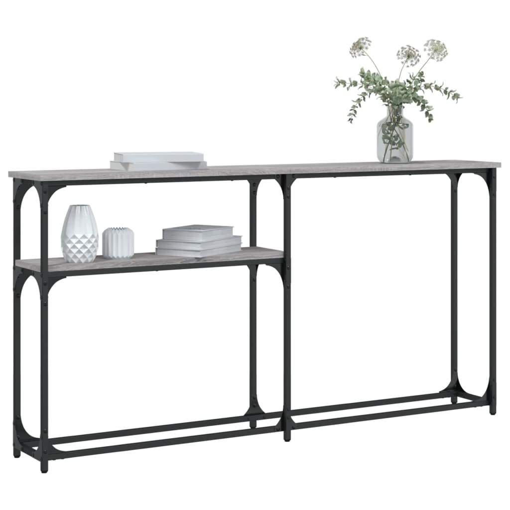 vidaXL Τραπέζι Κονσόλα Γκρι Sonoma 145x22,5x75 εκ. Επεξεργασμένο Ξύλο
