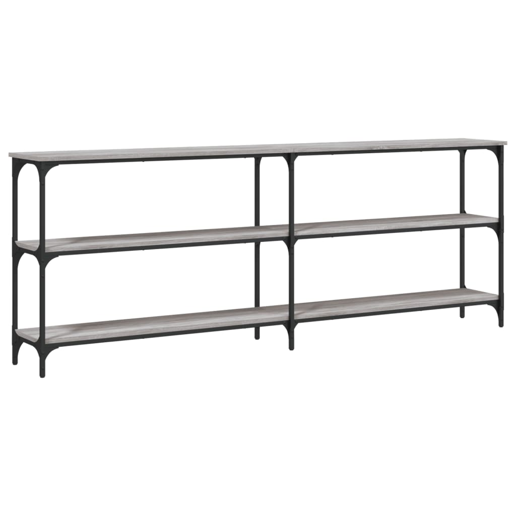 vidaXL Τραπέζι Κονσόλα Γκρι Sonoma 200x29x75 εκ. Επεξεργασμένο Ξύλο