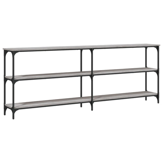 vidaXL Τραπέζι Κονσόλα Γκρι Sonoma 200x29x75 εκ. Επεξεργασμένο Ξύλο