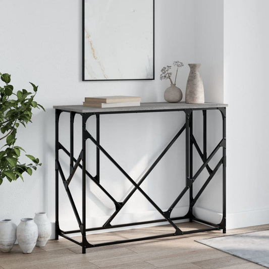 vidaXL Τραπέζι Κονσόλα Γκρι Sonoma 100x40x80 εκ. Επεξεργασμένο Ξύλο