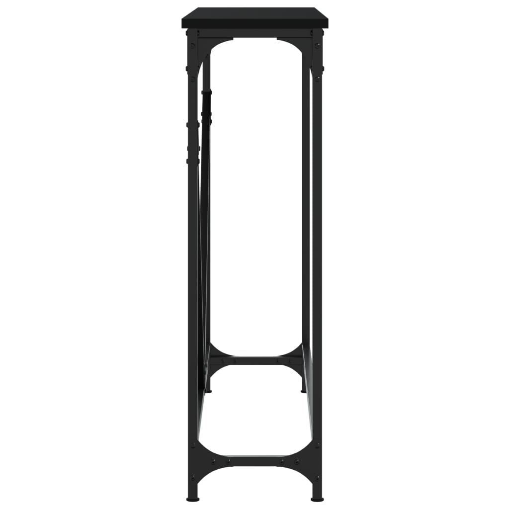 vidaXL Τραπέζι Κονσόλα Μαύρο 102 x 22,5 x 75 εκ. Επεξεργασμένο Ξύλο