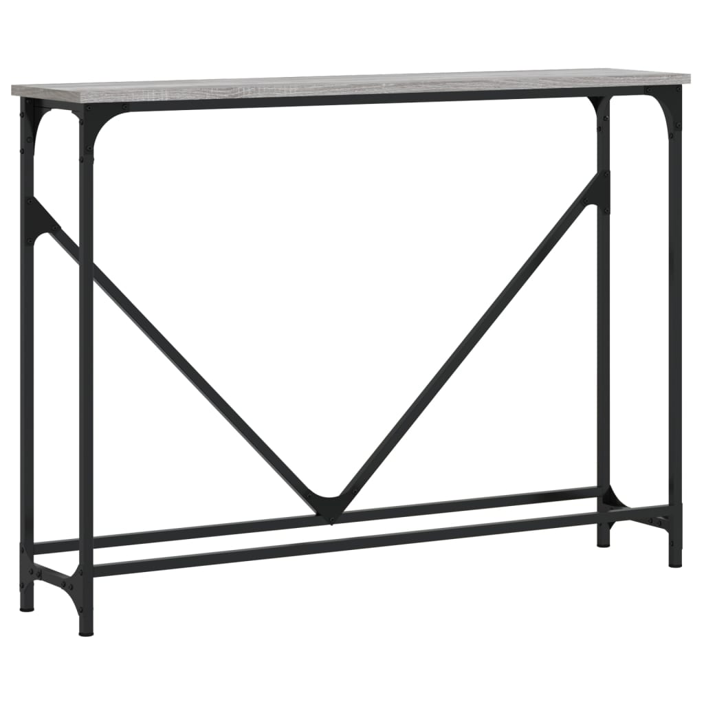 vidaXL Τραπέζι Κονσόλα Γκρι Sonoma 102 x 22,5 x 75 εκ. Επεξεργ. Ξύλο
