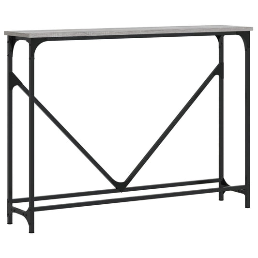 vidaXL Τραπέζι Κονσόλα Γκρι Sonoma 102 x 22,5 x 75 εκ. Επεξεργ. Ξύλο