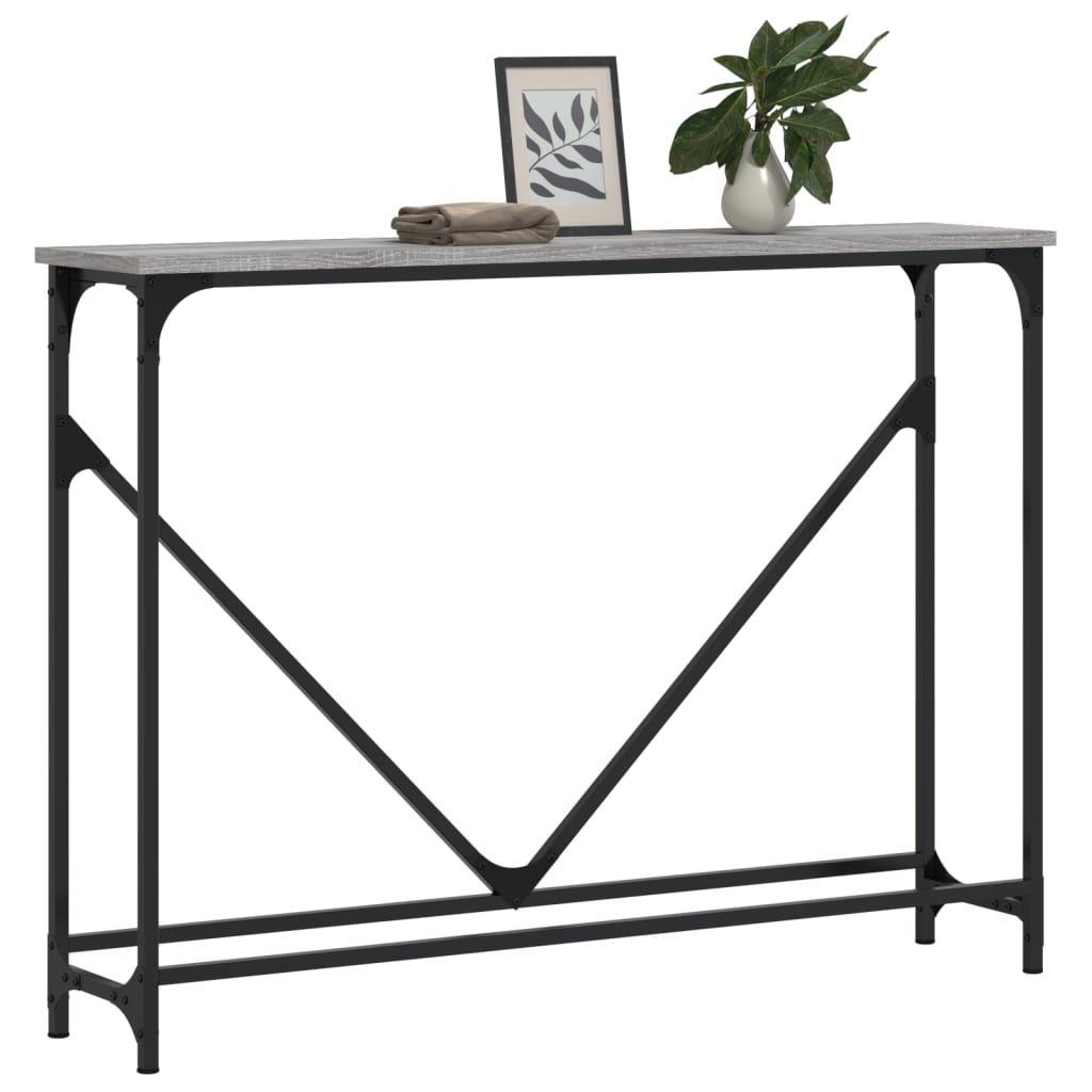 vidaXL Τραπέζι Κονσόλα Γκρι Sonoma 102 x 22,5 x 75 εκ. Επεξεργ. Ξύλο