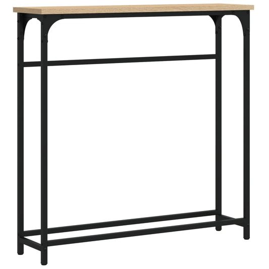 vidaXL Κονσόλα Τραπεζιού Sonoma Δρυς 75 x 19,5 x 75 εκ. από Τεχνητό Ξύλο