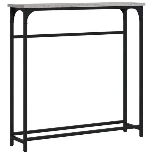 vidaXL Τραπέζι Κονσόλα Γκρι Sonoma 75 x 19,5 x 75 εκ. Επεξεργ. Ξύλο