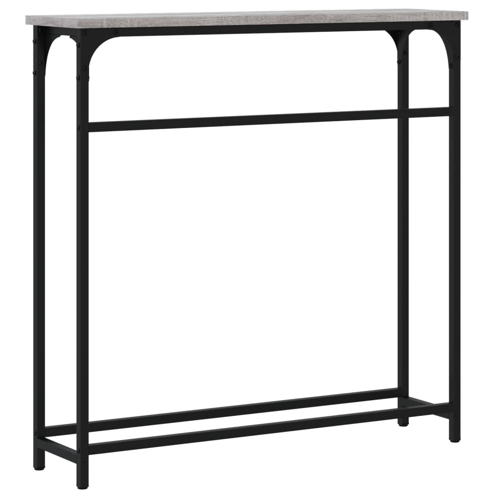 vidaXL Τραπέζι Κονσόλα Γκρι Sonoma 75 x 19,5 x 75 εκ. Επεξεργ. Ξύλο