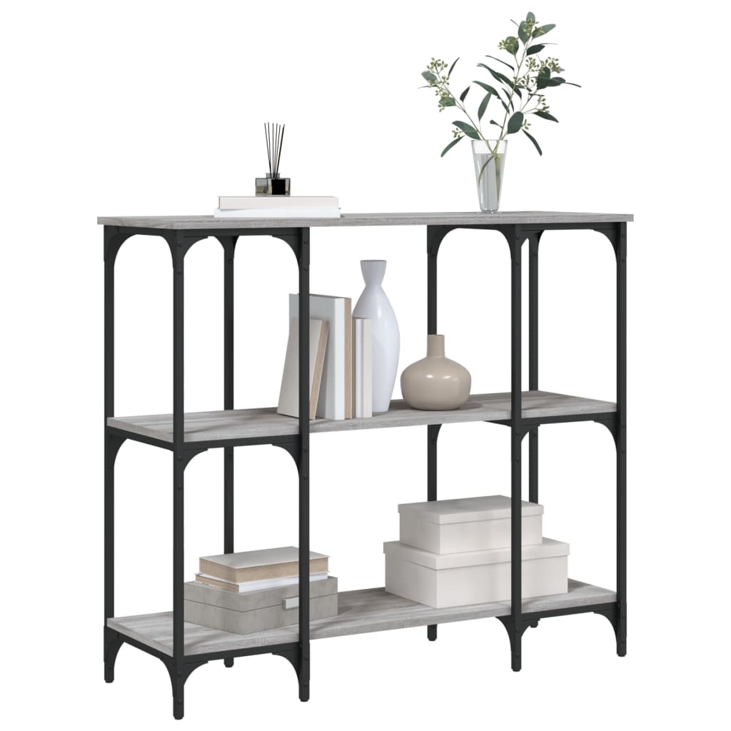 vidaXL Τραπέζι Κονσόλα Γκρι Sonoma 102x35x90 εκ. Επεξεργασμένο Ξύλο