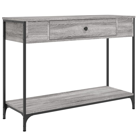 vidaXL Τραπέζι Κονσόλα Γκρι Sonoma 100x34,5x75 εκ. Επεξεργασμένο Ξύλο