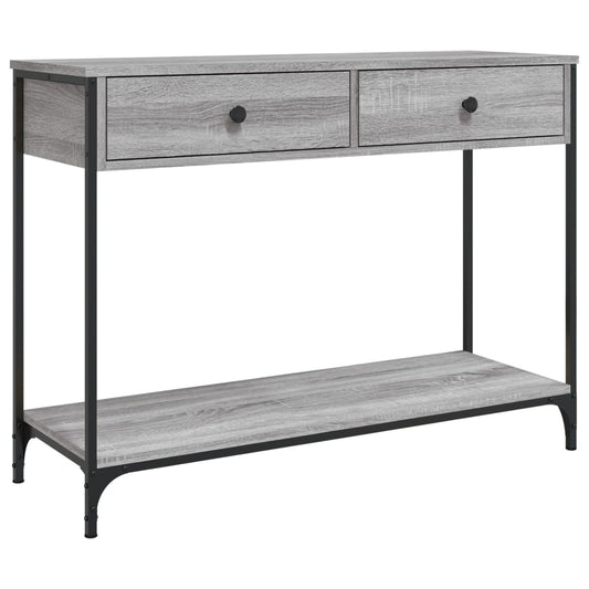 vidaXL Τραπέζι Κονσόλα Γκρι Sonoma 100x34,5x75 εκ. Επεξεργασμένο Ξύλο