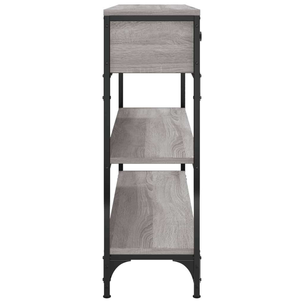 vidaXL Τραπέζι Κονσόλα Γκρι Sonoma 100x25x75 εκ. Επεξεργασμένο Ξύλο