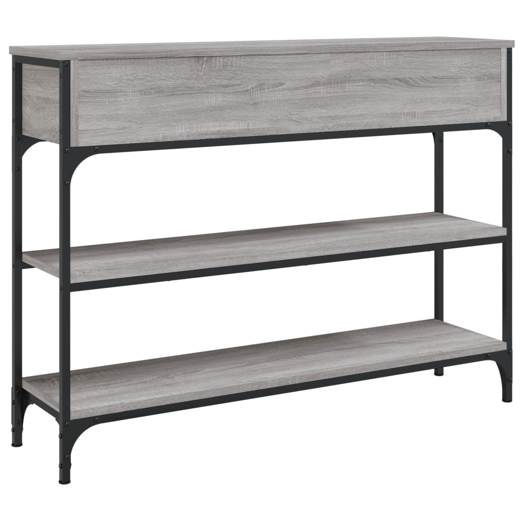 vidaXL Τραπέζι Κονσόλα Γκρι Sonoma 100x25x75 εκ. Επεξεργασμένο Ξύλο