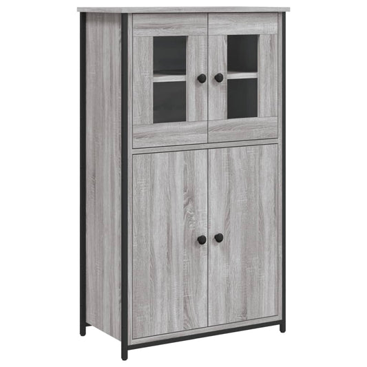 vidaXL Ντουλάπι Γκρι Sonoma 62x32x106,5 εκ. από Επεξεργασμένο Ξύλο