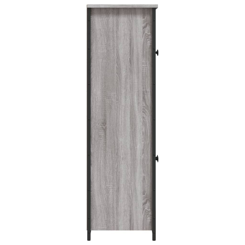 vidaXL Ντουλάπι Γκρι Sonoma 62x32x106,5 εκ. από Επεξεργασμένο Ξύλο