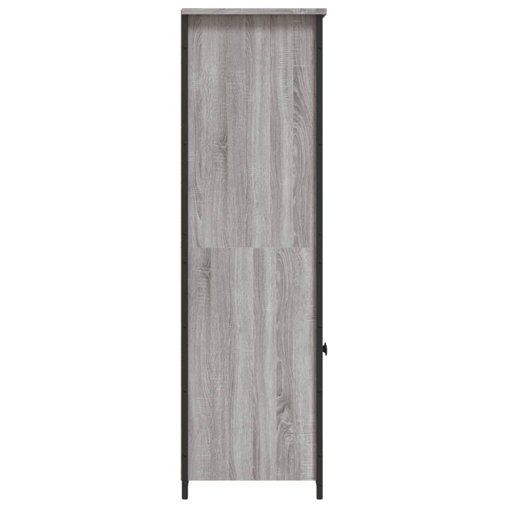 vidaXL Ντουλάπι Γκρι Sonoma 62x36x121,5 εκ. από Επεξεργασμένο Ξύλο