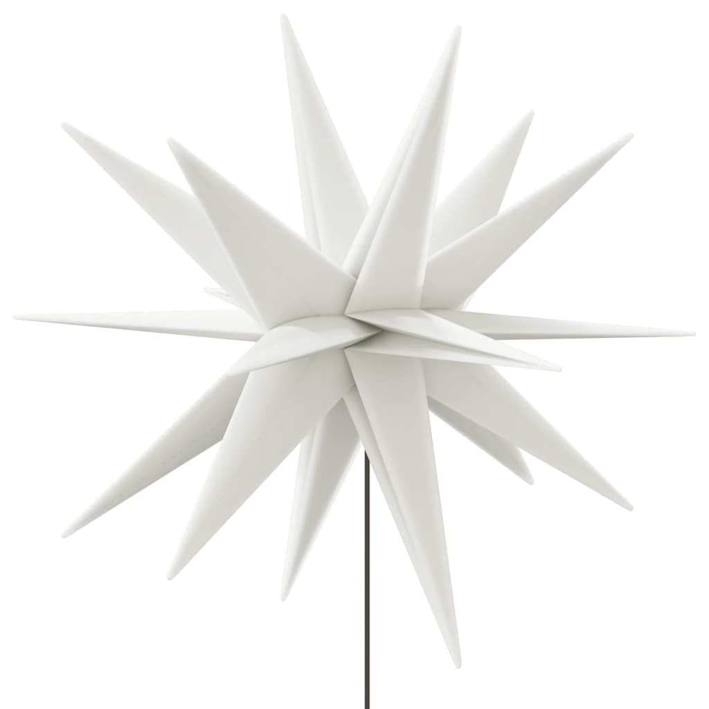 vidaXL Φωτιστικό Χριστ. με LED Αναδιπλούμενο Λευκό 57εκ Ακίδα Εδάφους