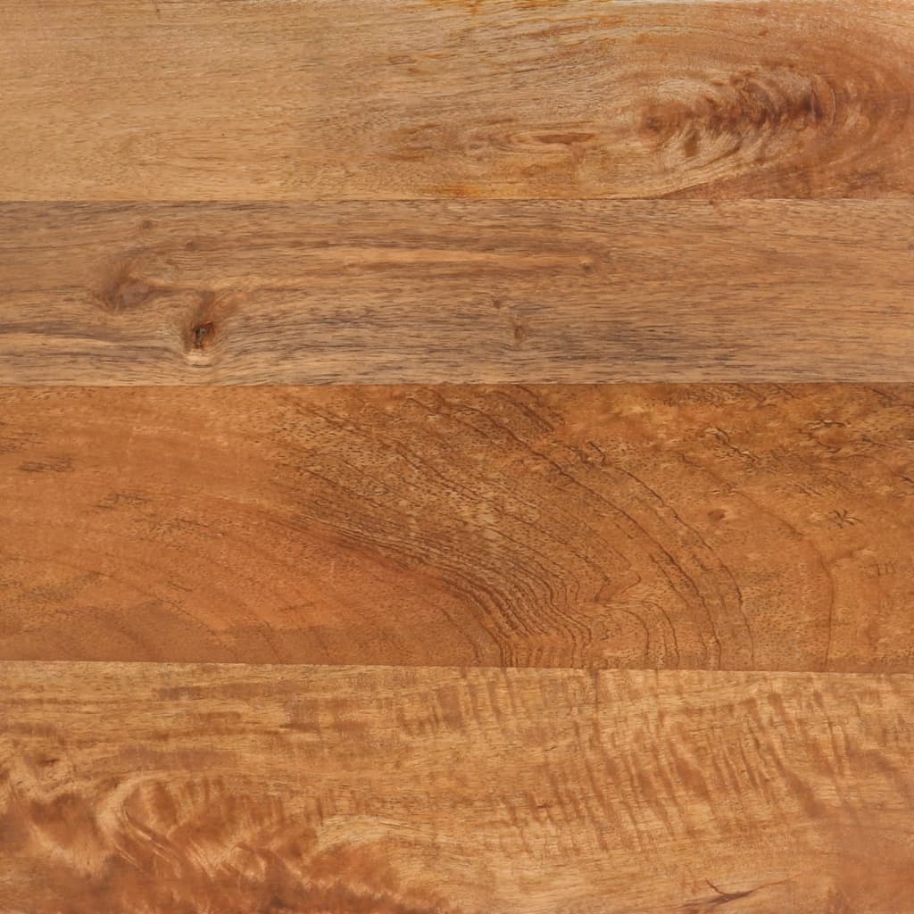 vidaXL Κομοδίνο Καφέ και Μαύρο από Μασίφ Ξύλο Μάνγκο